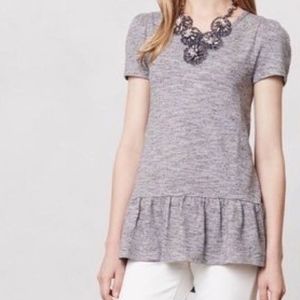 Anthropologie Leifnotes Nora Peplum Top